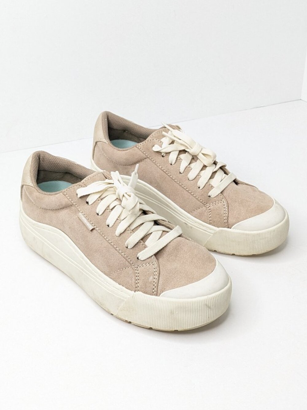 Dr. Scholl's Time Off Casual Sneakers Beige Womens 6